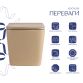 Унітаз підвісний Qtap Tern Ultra Quiet 520×345×325 мм, Beige, з сидінням Slim Duroplast / Soft-close / Quick Release QTTER26SB49001 - 3