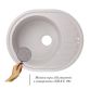 Кухонная мойка Lidz 620x500/200 GRA-09 (LIDZGRA09615500200) - 3