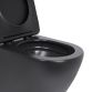 Унітаз підвісний Qtap Robin New Ultra Quiet безобідковий з сидінням Soft-close MATT BLACK QT13332381АSMB - 6