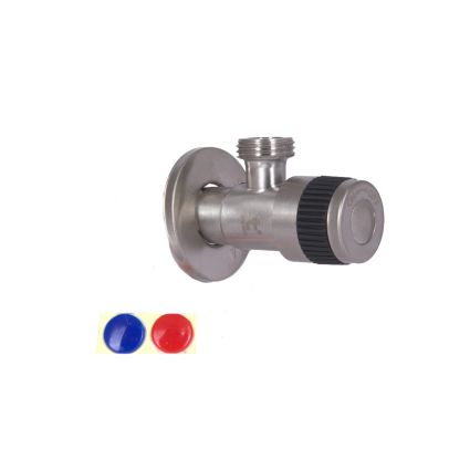 Кран кутовий Thermo Alliance Standart 1/2&amp;quot;ЗЗ нерж., з керам. буксою TAS345W1515SS - 3