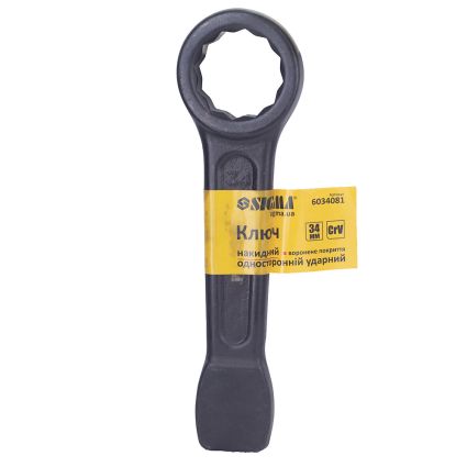 Ключ накидний односторонній ударний 34мм CrV Sigma (6034081) - 1