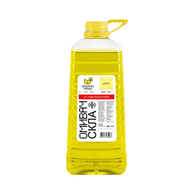 Омыватель стекла зимний -20C Цитрус 4,2 л (012038) Organic Prink - 1
