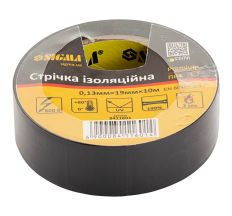 Ізолента ПВХ (чорна) 0,13 мм×19мм×10м Premium Sigma (8411601)