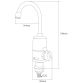 Кран-водонагреватель проточный NZ 3.0кВт 0,4-5бар для кухни гусак ухо на гайке с дисплеем AQUATICA (NZ-6B142W) - 3
