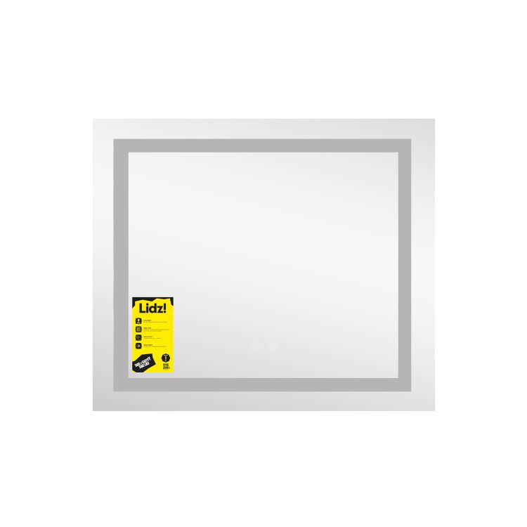 Дзеркало Lidz Kubis (KU1) 600х700 з LED-підсвічуванням Touch, з антизапотіванням, з димером, рег. яскравості LDKU60070049285 - 3