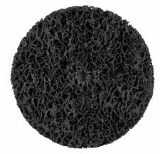 Круг зачисний з нетканого абразиву (Корал) Ø100мм без тримача чорний м'який SIGMA (9175821)