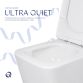 Унітаз підлоговий Qtap Crow Ultra Quiet безобідковий з сідінням Soft-close QTCRO27W51028 - 5