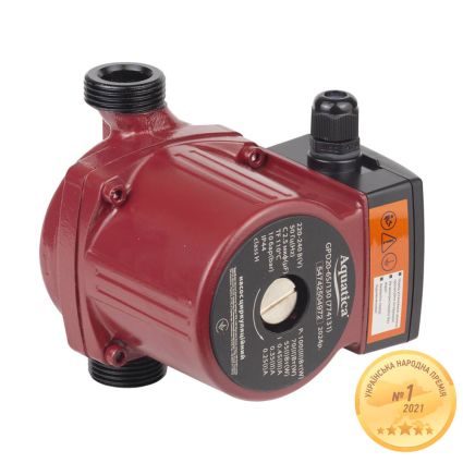 Насос циркуляційний 20-6S/130 +гайка Ø3/4&amp;quot;(бордо) 75л/хв 100Вт 774131 - 1