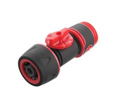 Коннектор д/шланга 3/4х1/2" с аквастопом Intertool GE-2002
