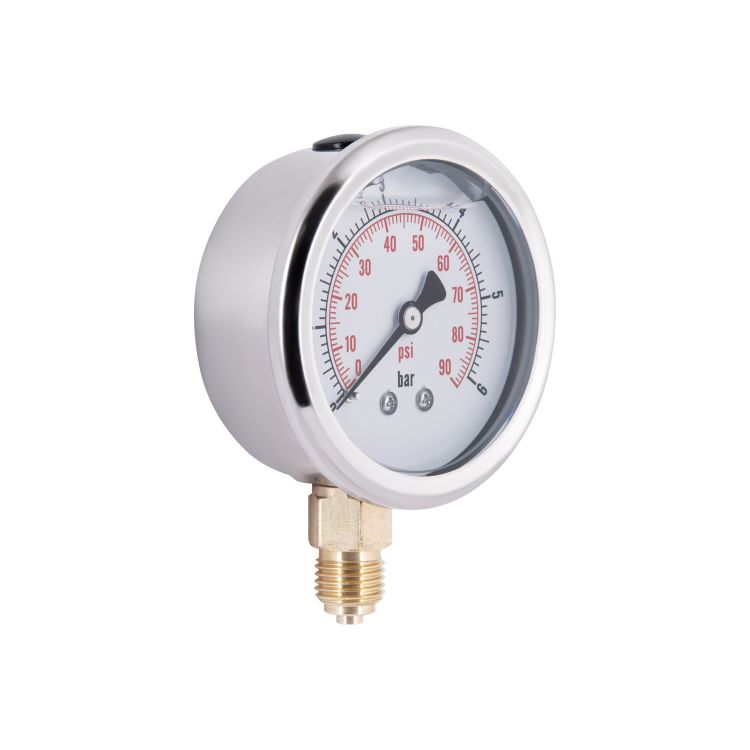 Манометр із гліцерином Thermo Alliancе Forte 6 бар, 1/4&amp;quot;З, нижнє підключення TAF170G6B - 4