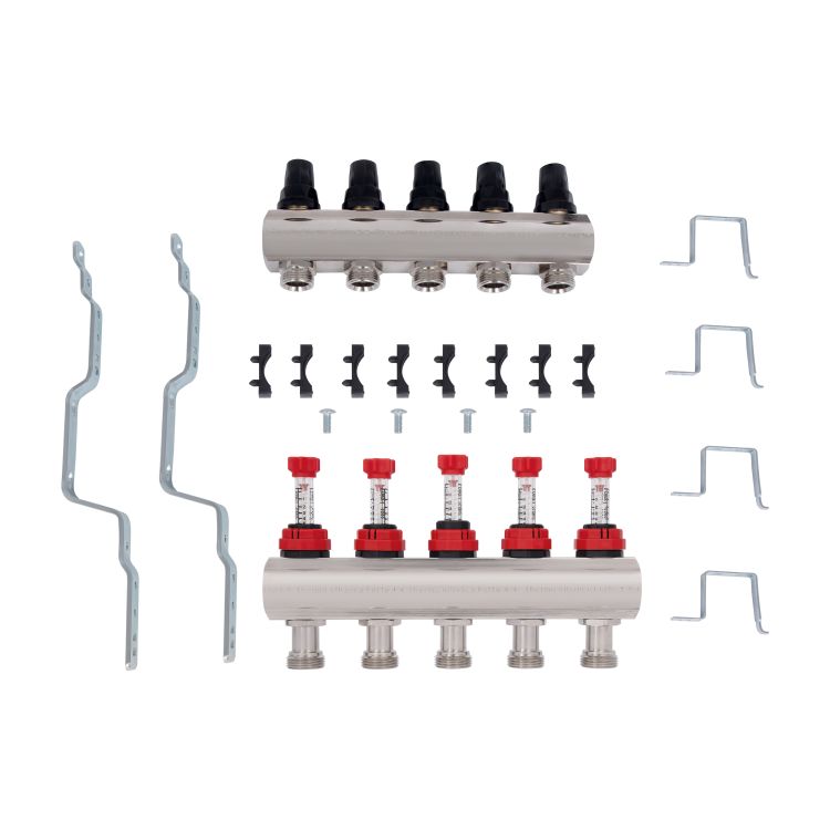 Колектор з витратомірами SD Forte 1&amp;quot; на 5 виходів - 9