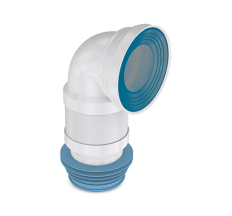 Гнучка труба для унітазу кутова 524 мм Nova 7044N