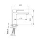 Смеситель для раковины Gemini QTGEM270CRW45675 Chrome/White Qtap - 2