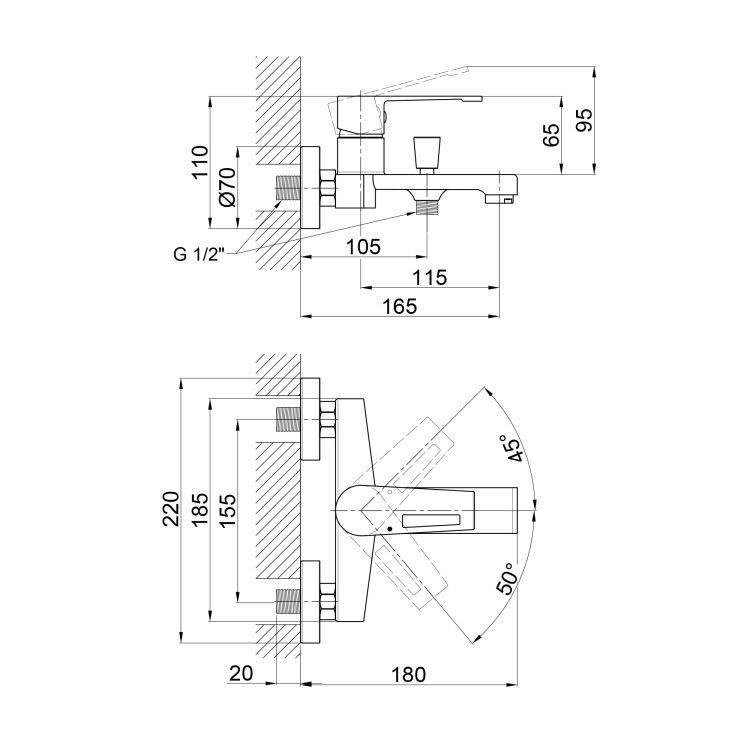 Смеситель для раковины Qtap Tern 3061102C - 2