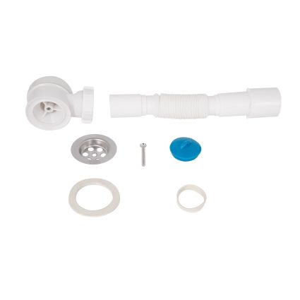 Сифон для душового піддону Lidz (WHI) 60 04 P002 01 (вихід 40/50 мм) - 4