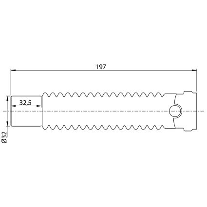 Соединение гибкое Magiflex Ø32мм F-M 197мм WIRQUIN (9549355) - 5