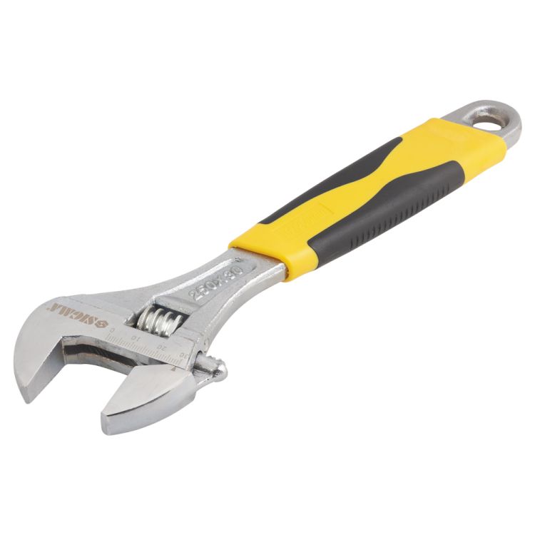 Ключ розвідний 250мм CrV (обгумована рукоятка) Sigma (4101031) - 3