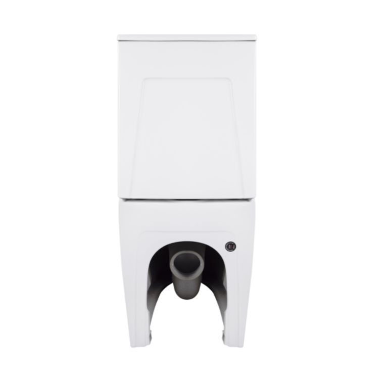 Унітаз підлоговий Qtap Robin New Ultra Quiet безобідковий з сидінням Soft-close WHITE QT13226083AW - 7