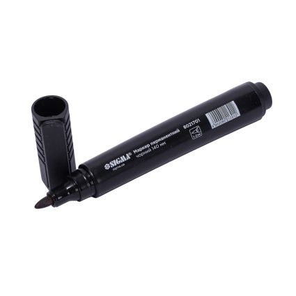 Маркер перманентный черный конусоподобный 1-2мм длина 140мм SIGMA (8021701) - 4