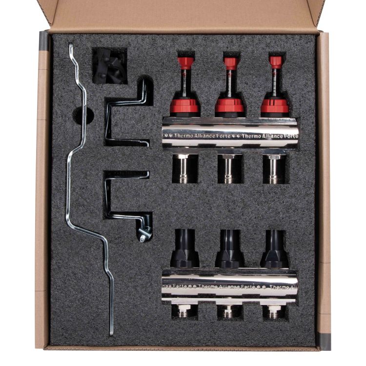 Коллектор с расходомерами SD Forte 1&amp;quot; на 3 выхода - 9