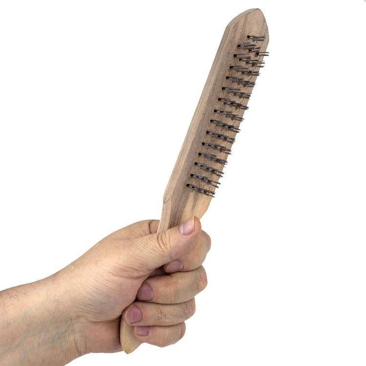 Дротяна щітка дерев'яна 5-ти рядна Sigma (9011151) - 8