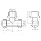 Трійник металопл 16*1/2 з SF178W161516 SD Forte - 2