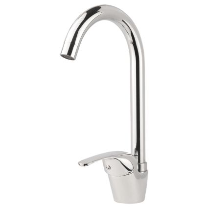 Смеситель s55 Ø40 для кухни излив высокий ухо на гайке AQUATICA (9755100) - 3