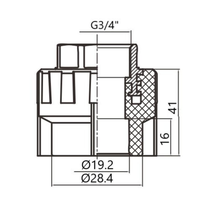 Муфта PPR Thermo Alliance 20х3/4&amp;quot; ВР - 2