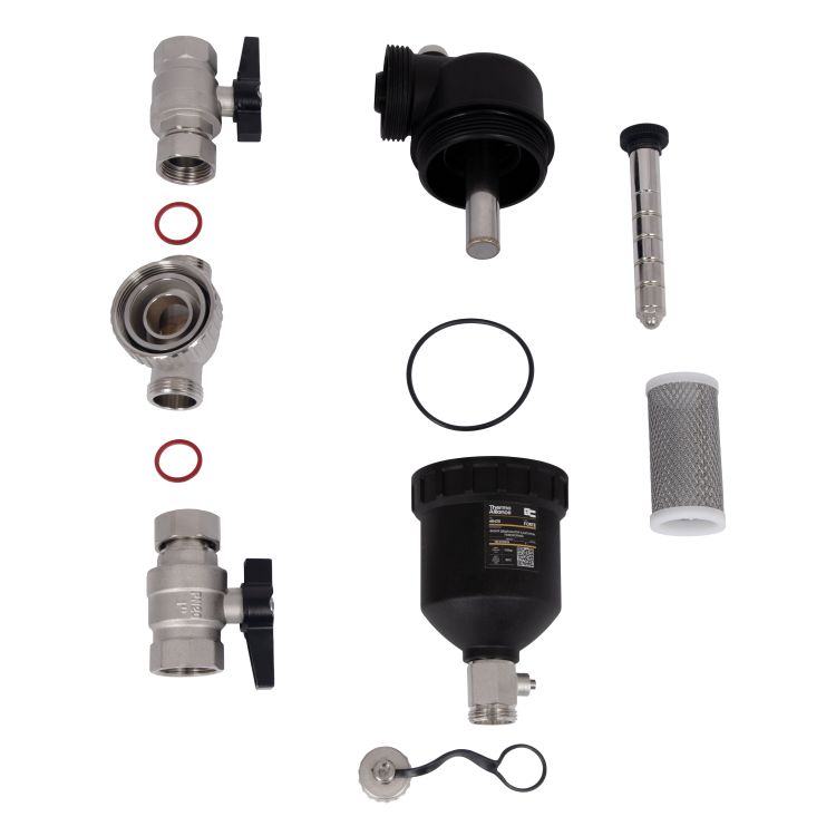 Фільтр-дешламатор Thermo Alliance Forte 1&amp;quot;, поворотний (магнітний шламоуловлювач) TAF400G25 - 8