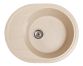 Мойка SOLID Comfy 580*470 серая из искусственного камня, с сіфоном - 1