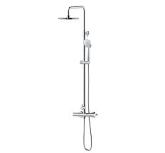 CENTRUM система душова (змішувач-термостат для душу, верхній та ручний душ 1режим, шланг )