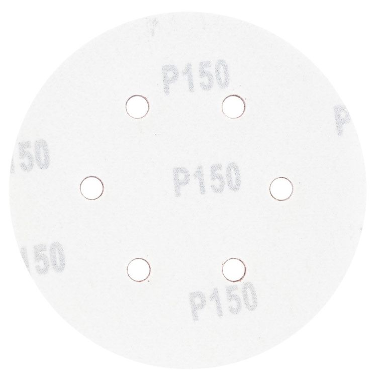 Шлифовальный круг 6 отверстий Ø150мм P150 (10шт) Sigma (9122281) - 2