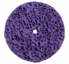 Круг зачистной из нетканого абразива (коралл) Ø100мм без держателя фиолетовый жесткий SIGMA (9175661)