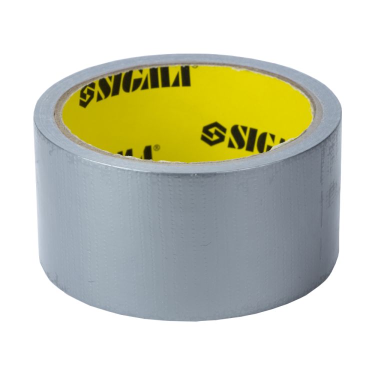 Лента армированная (серая) 50мм×10м Sigma (8419021) - 2