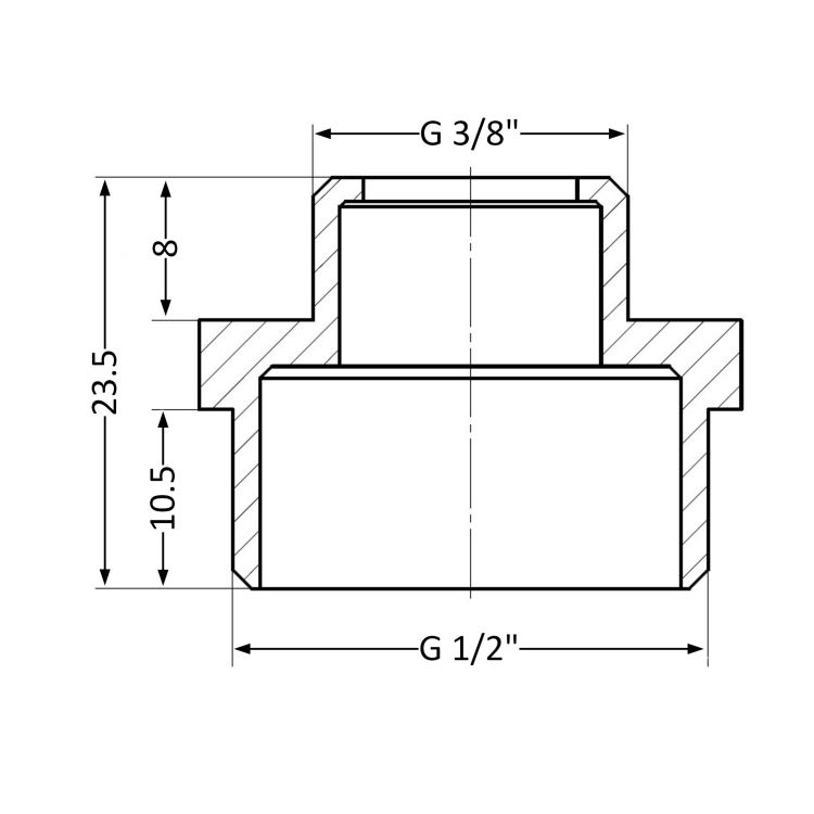 Ніпель SD Plus 1/2&amp;quot;х1/8&amp;quot; ЗР SD408159 - 2