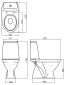 Унітаз-компакт Kolo Modo L39004000 3/6л вертикальне сидіння дюропласт мікроліфт (н.п.) - 2