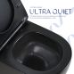 Унітаз підвісний Qtap Jay Ultra Quiet 485х360х320 мм, Matt Black, сидінням Slim Duroplast/ Soft-close/ Quick Relase QT07335177MB - 5