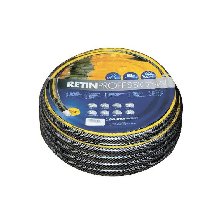 Шланг садовый Tecnotubi Retin Professional для полива диаметр 5/8 дюйма, длина 25 м (RT 5/8 25) - 1