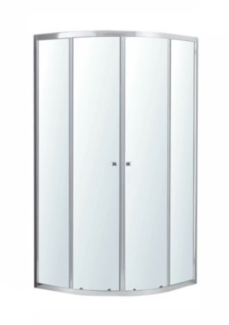 Душ.кабина CADIZ 90-R 1039.114501 полукруглая, 90*90*190см раздвижная, стекло прозрачное VOLLE - 1