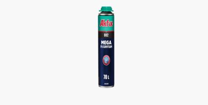 Профессиональная зимняя монтажная пистолетная пена Akfix 1020 гр -12°С 882 Mega 70 L - 1