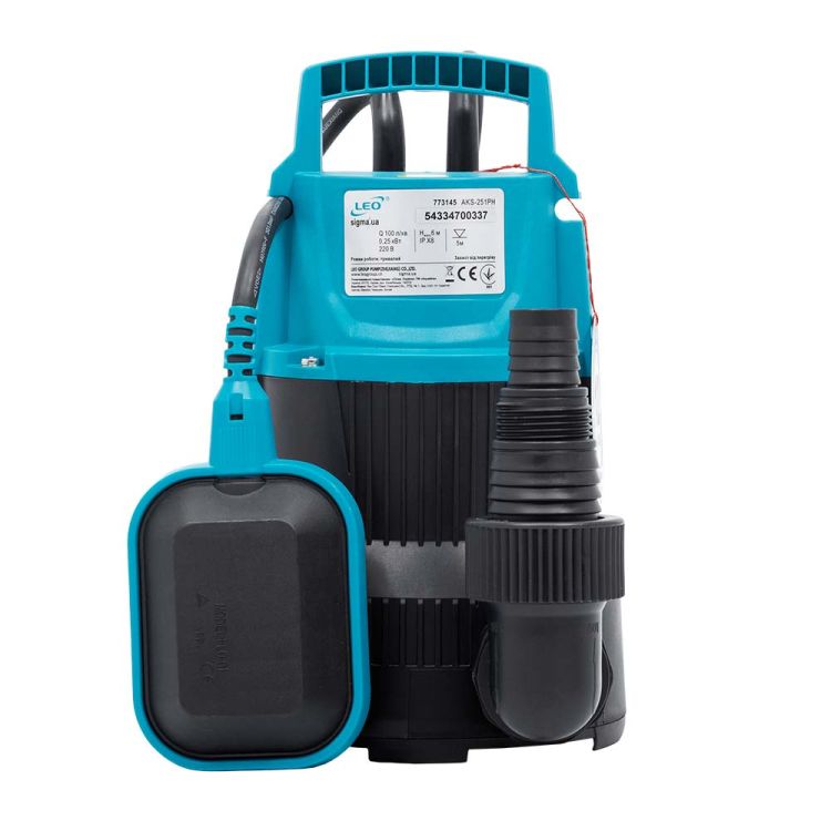 Насос дренажний садовий 0.25 кВт Hmax 6м Qmax 100л/хв LEO (773145) - 5