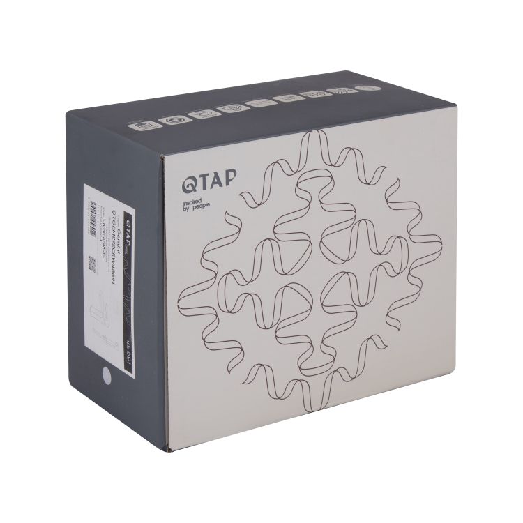 Змішувач для раковини Qtap Gemini (з гігієнічним душем) QTGEM272BLM45690 Black Matt - 8