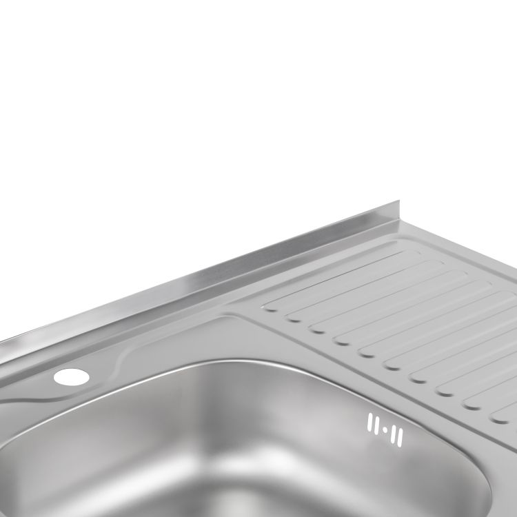 Кухонна мийка Brinex 6080-L 0,6 мм Satin (BRIN6080LSAT06) - 5