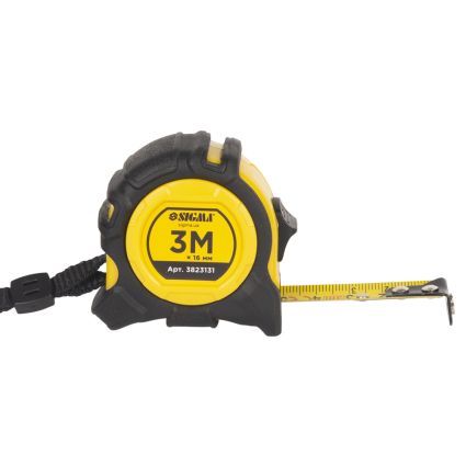 Рулетка магнитная обрезиненная Advanced нейлоновое покрытие 3м×16мм SIGMA (3823131) - 2