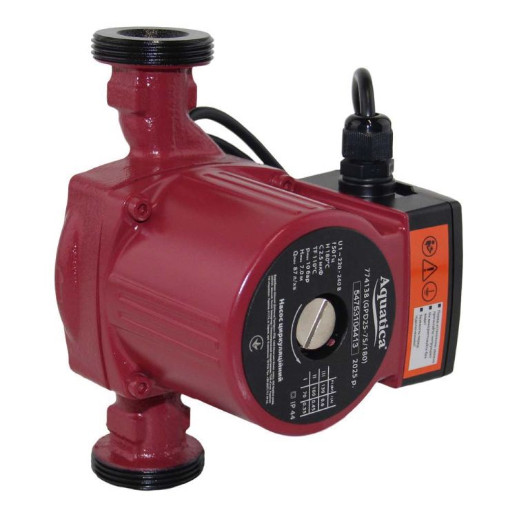 Насос циркуляционный 25/70/180 + гайка Ø1&amp;quot; 87л/мин 130Вт 774138 - 2