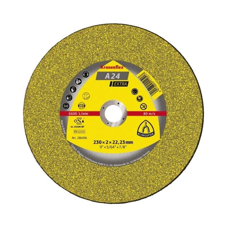 Круг отрезной Klingspor Kronenflex А 24 Extra 230х2х22,23 286456 - 1