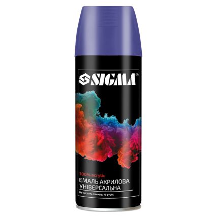 Эмаль аэрозольная акриловая 400мл RAL 5022 темно-синий глянец SIGMA (2737151) - 1