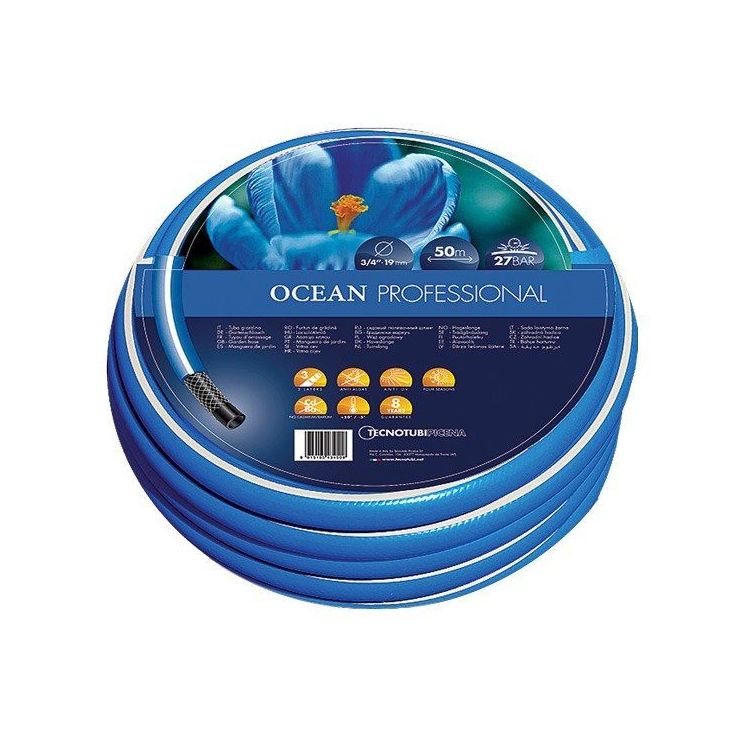 Шланг садовый Tecnotubi Ocean для полива диаметр 1/2 дюйма, длина 50 м (OC 1/2 50) - 1