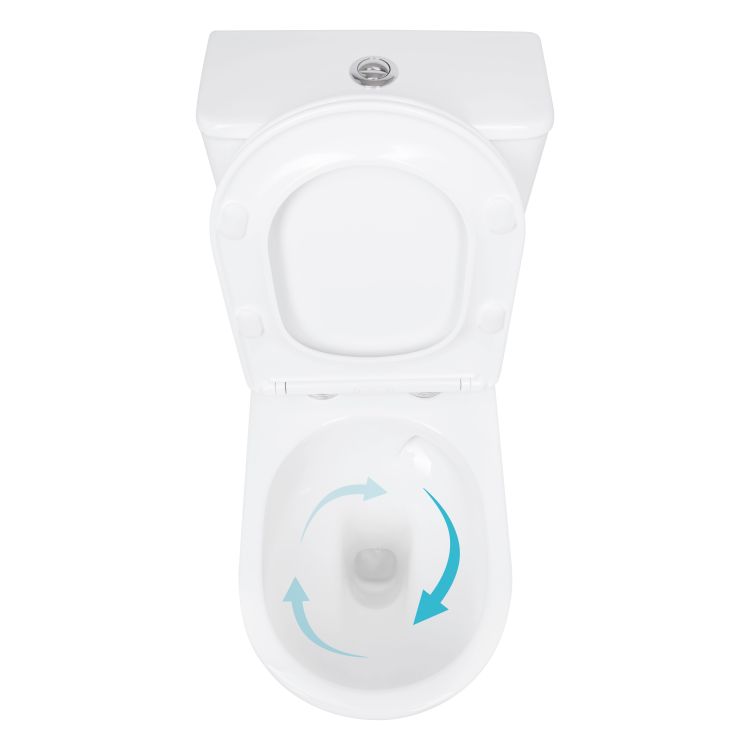Унітаз підлоговий Qtap Arvin Ultra Quiet 630×350×795 мм з сидінням Soft-close, White QTARV27W49259 - 6