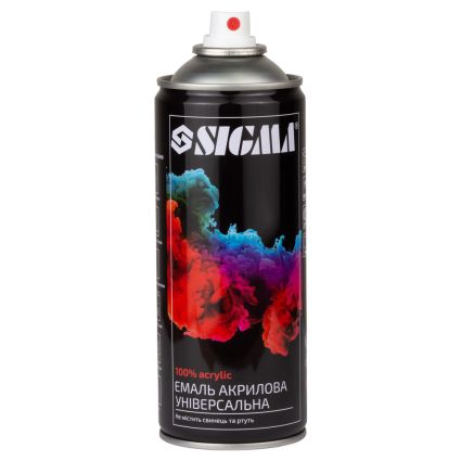 Эмаль аэрозольная акриловая 400мл RAL 4005 фиолетовый глянец SIGMA (2737131) - 2